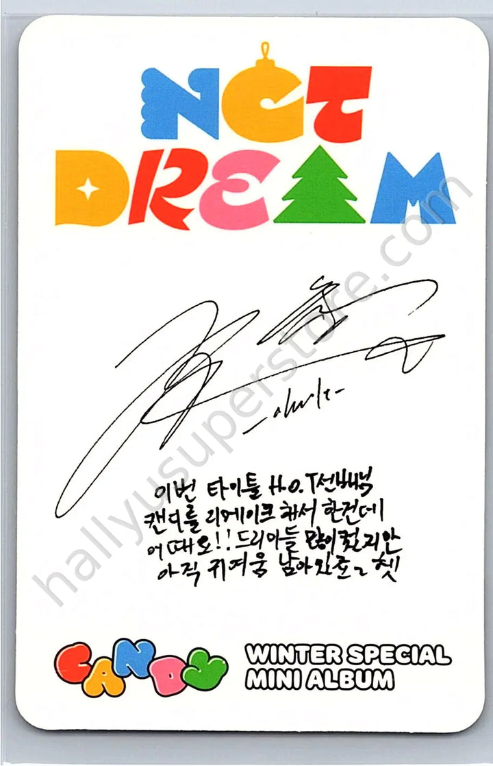 NCT DREAM - Chenle - Candy album photocard smini version