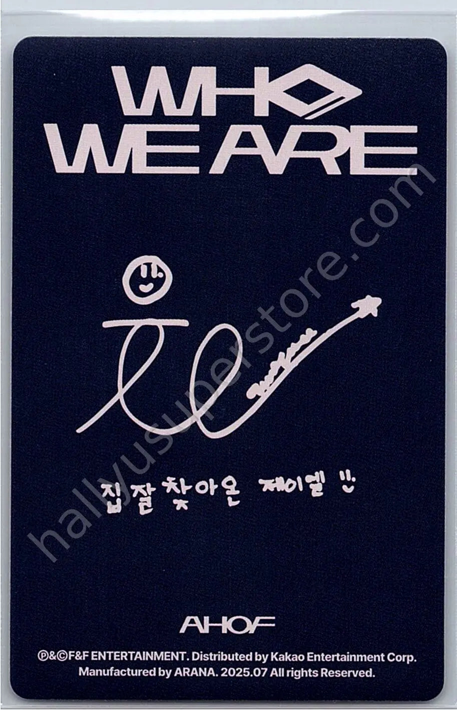 AHOF - JL - AHOF - JL - WHO WE ARE Album album photocard selfie photocard digipack version