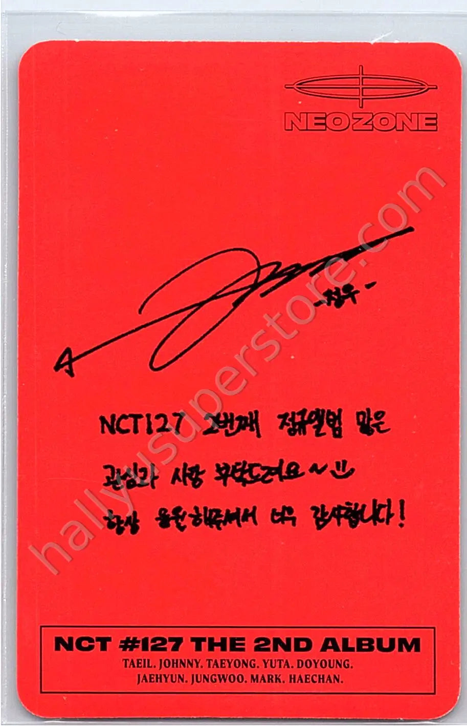 NCT 127 - Jungwoo - Neo Zone album photocard C version