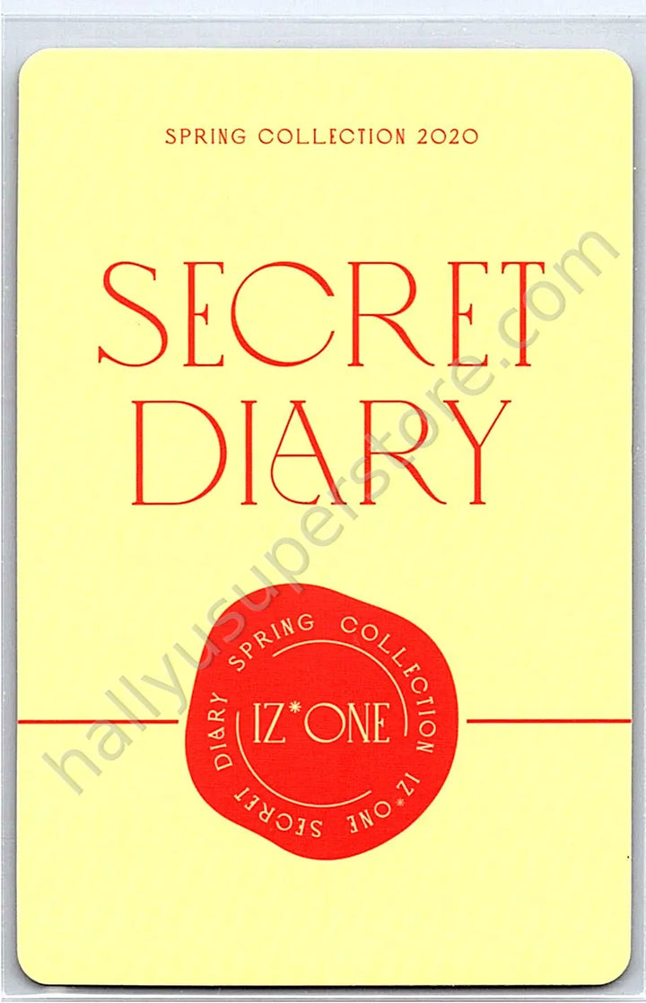 IZ*ONE - Hyewon - SPRING COLLECTION 2020 “SECRET DIARY” photobook version photocard set