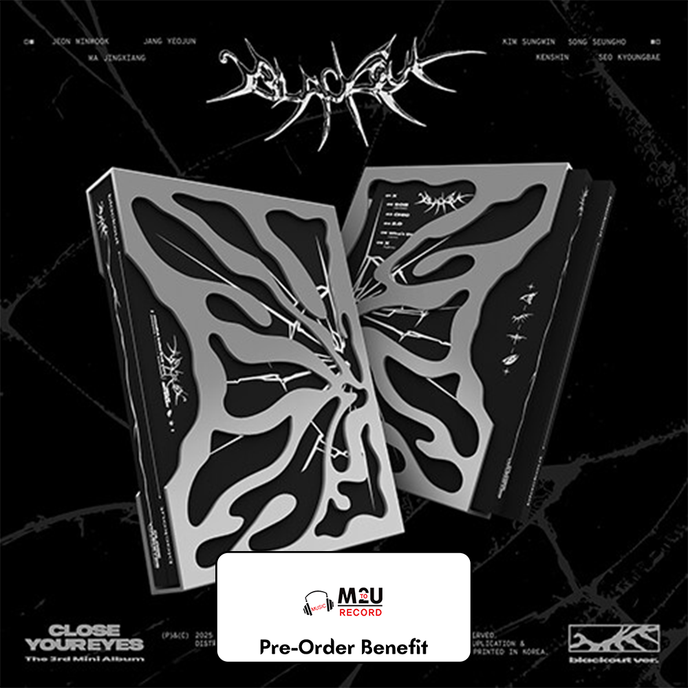 **[Pre-Order] CLOSE YOUR EYES - 3rd Mini Album "blackout"+ LuckyDraw Event (blackout ver.) (Choose version)