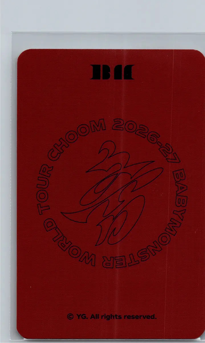 BABYMONSTER -"2026-27 BABYMONSTER WORLD TOUR" [CHOOM] Pop-Up Store Random Trading Photocard (2) [26.06.22]
