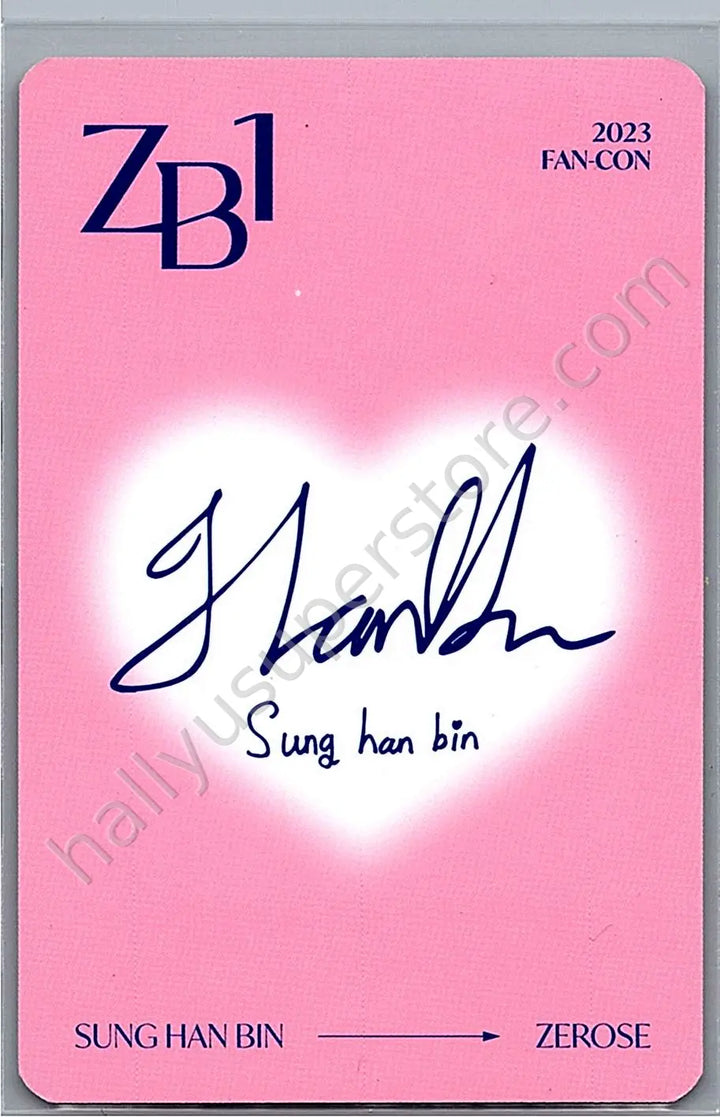 ZEROBASEONE - Hanbin - 2023 Fan-con D version trading card