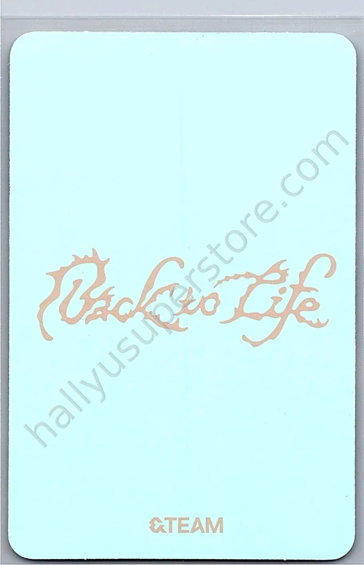 &amp;TEAM - EJ - &amp;TEAM - EJ - Back to Life  Album album photocard gaze version B version