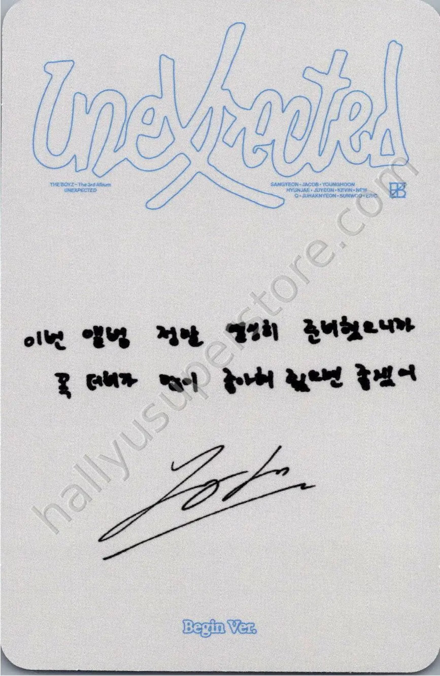 THE BOYZ - Younghoon - Unexpected