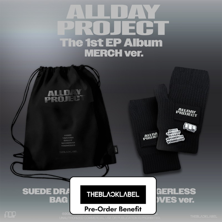 ** [Pre-Order] ALLDAY PROJECT - 1st EP Album 'ALLDAY PROJECT' MERCH ver. + The Black Label Pre-Order Benefit (Choose version) [Random,Set]