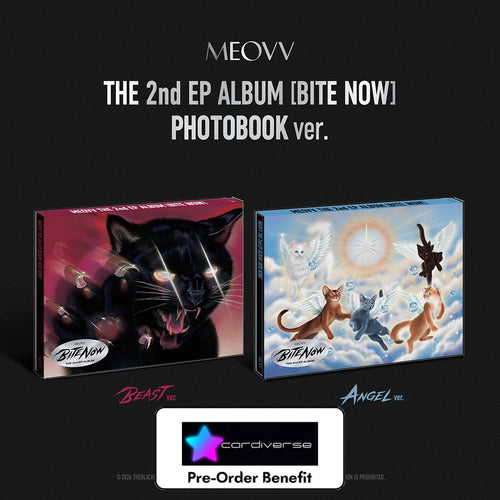 [Pre-Order] MEOVV - THE 2nd EP ALBUM [BITE NOW] (PHOTOBOOK ver.) + CARDIVERSE LUCKYDRAW EVENT