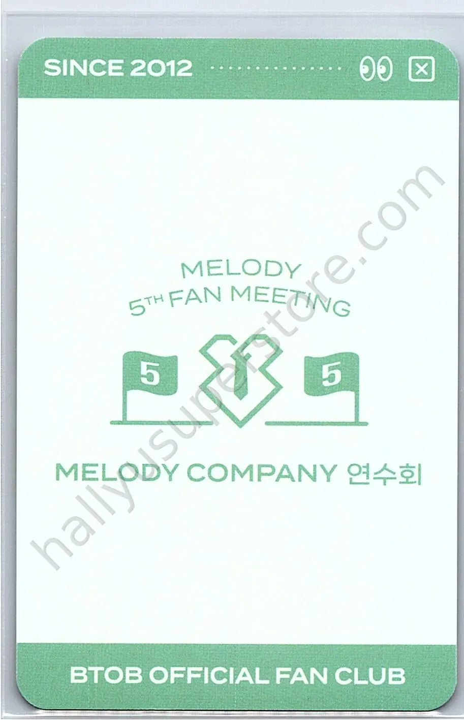 BTOB - Minhyuk - MELODY 5th FANMEETING  - TRADING CARD