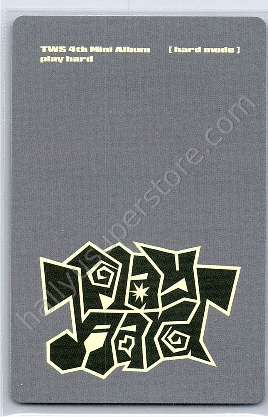 TWS - Kyungmin - play hard album photocard B version hard mode version