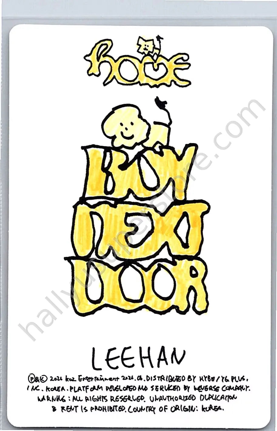 BOYNEXTDOOR - Leehan - HOME album photocard weverse album version