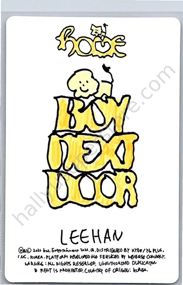 BOYNEXTDOOR - Leehan - HOME album photocard weverse album version