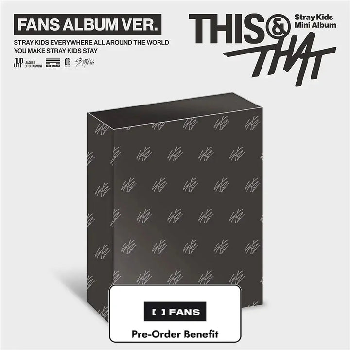 [Pre-Order] Stray Kids - THIS &amp; THAT (FANS ALBUM VER.) + Pre-Order benefit (Choose Version)