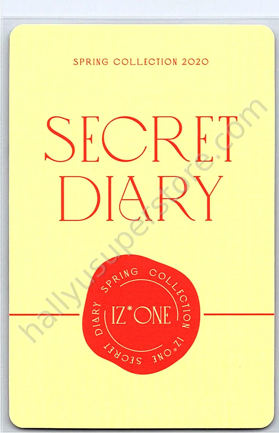 IZ*ONE - Minju - IZ*ONE - Minju - SPRING COLLECTION 2020 “SECRET DIARY” Other B version photocard set