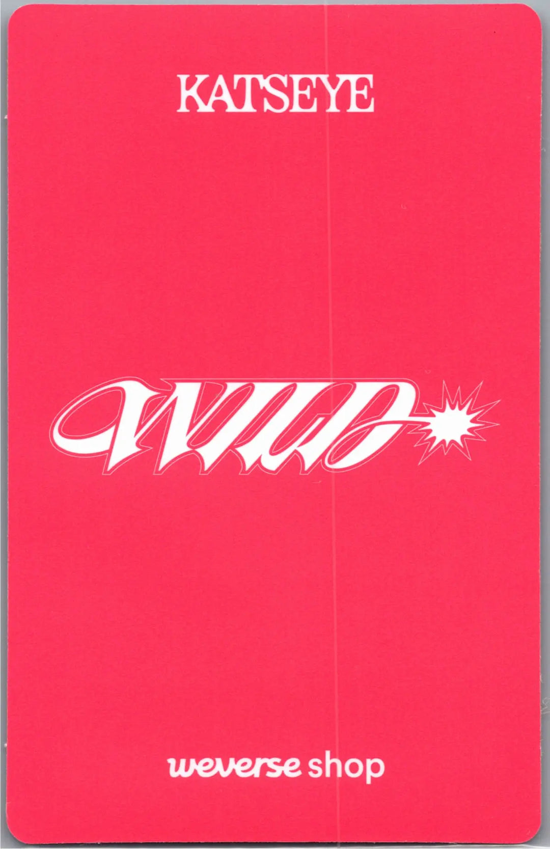 KATSEYE "WILD" - Weverse Shop Pre-Order Benefit Photocard (Member Ver.) [26.08.18]