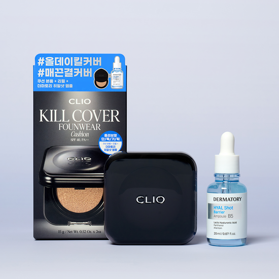 ** Clio Kill Cover Foundation Cushion Planning (+Dermatori Hyal Shot Ampoule 20ml + Refill 1P)
