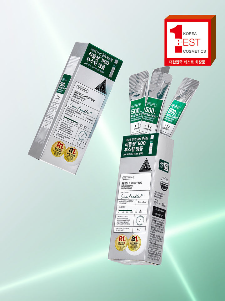VT cosmetics- Reedle Shot 500 facial Boosting First Ampoule(8ea)