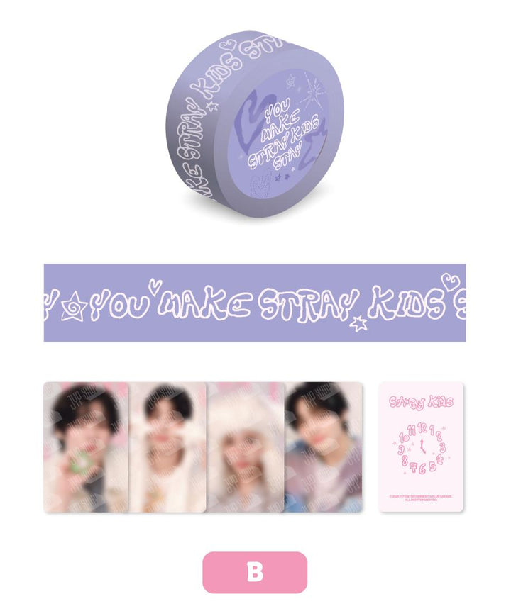 ** [Pre-Order] Stray Kids - 5th Fanmeeting "SKZ 5'Clock" Official MD (Trading Photocard, ID Photo Set, Box Tape Set, Acrylic Stand, Tincase Polaroid Set, Long Sleeve, Track Jacket, BackPack)