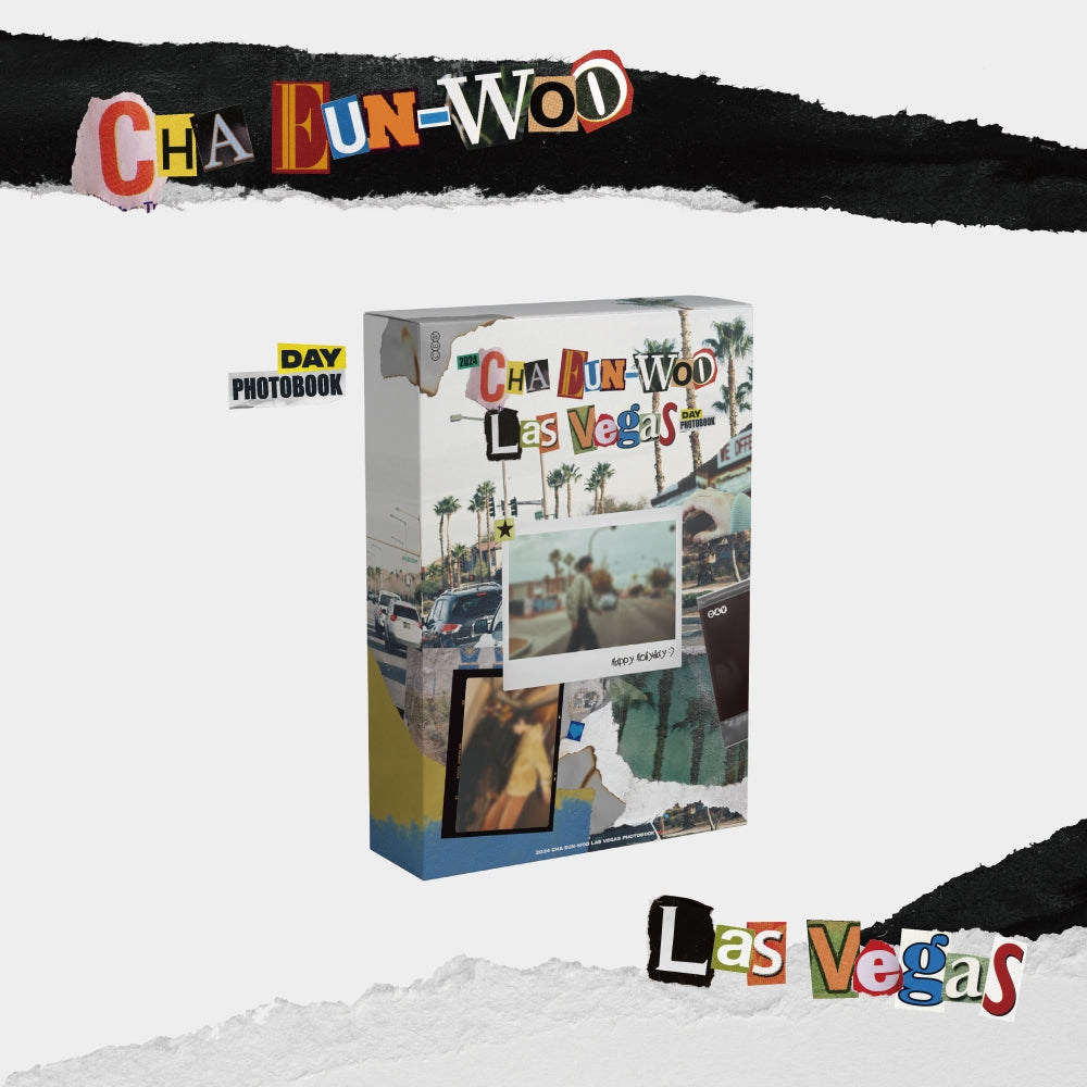 [Pre-Order] Cha Eunwoo - "Las Vegas" Official PhotoBook (Choose Version) - HALLYUSUPERSTORE