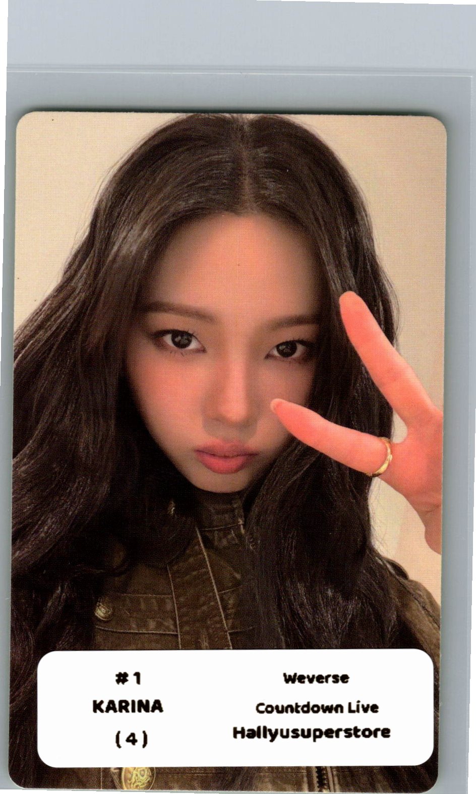 Aespa "LEMONADE" - Weverse Shop COUNTDOWNLIVE Event Photocard (ACID Ver.) [26.06.04]