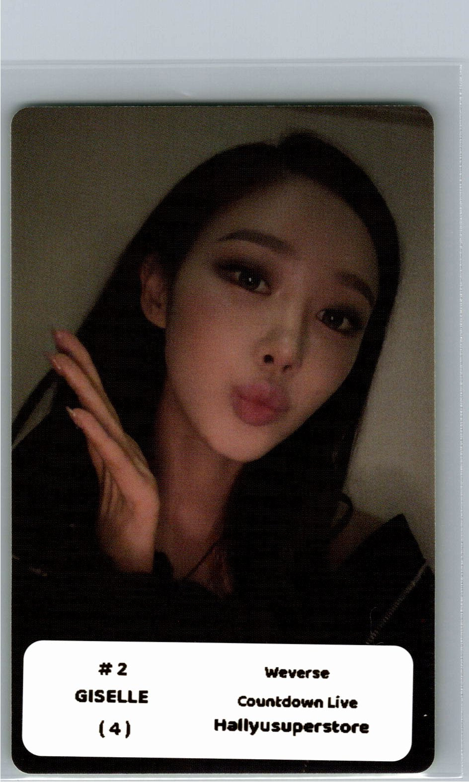 Aespa "LEMONADE" - Weverse Shop COUNTDOWNLIVE Event Photocard (ACID Ver.) [26.06.04]