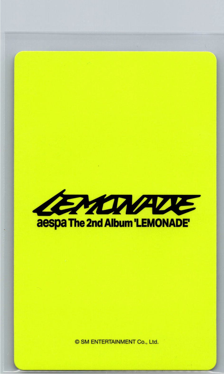 Aespa "LEMONADE" - Weverse Shop COUNTDOWNLIVE Event Photocard (ACID Ver.) [26.06.04]