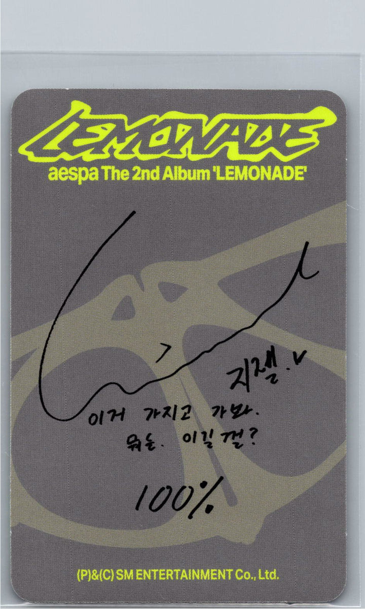 Aespa "LEMONADE" - Official Photocard (ACID Ver.) [26.06.04]