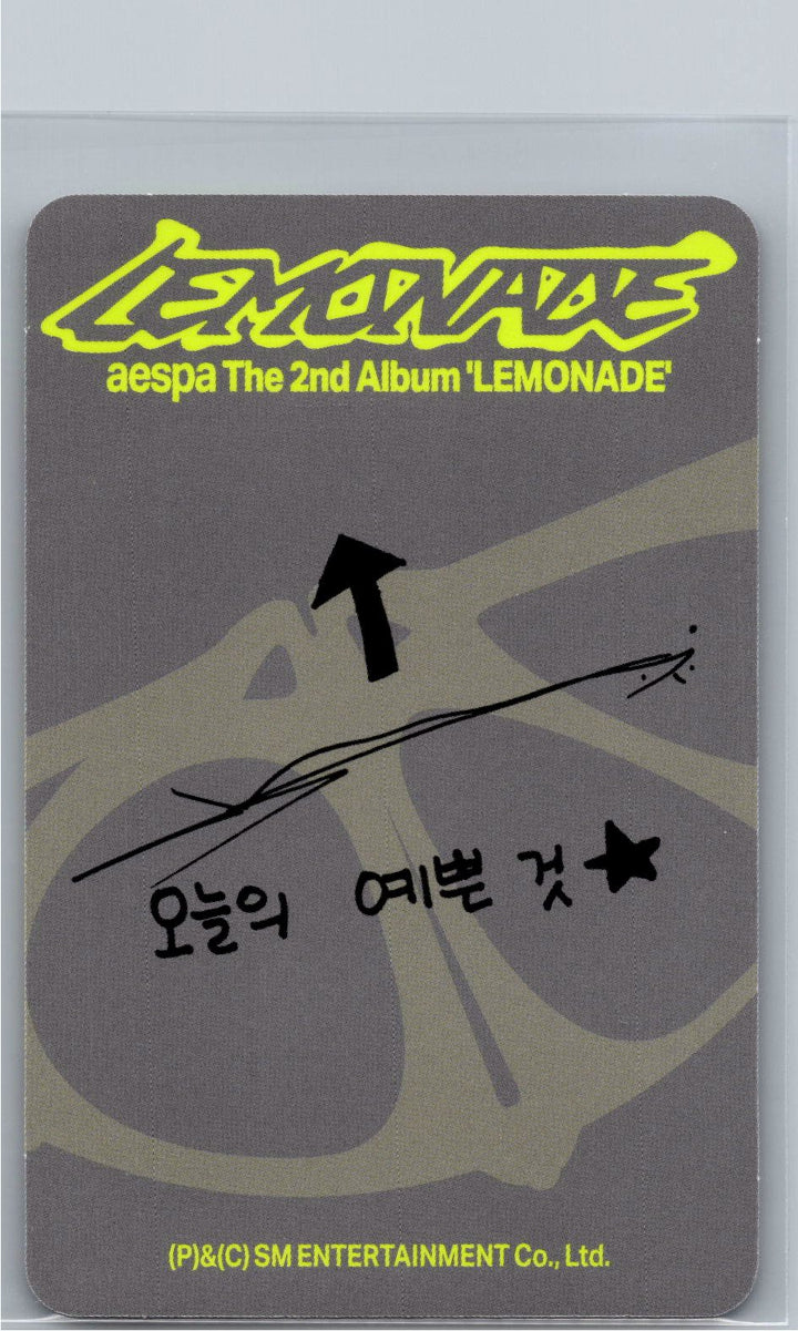 Aespa "LEMONADE" - Official Photocard (ACID Ver.) [26.06.04]