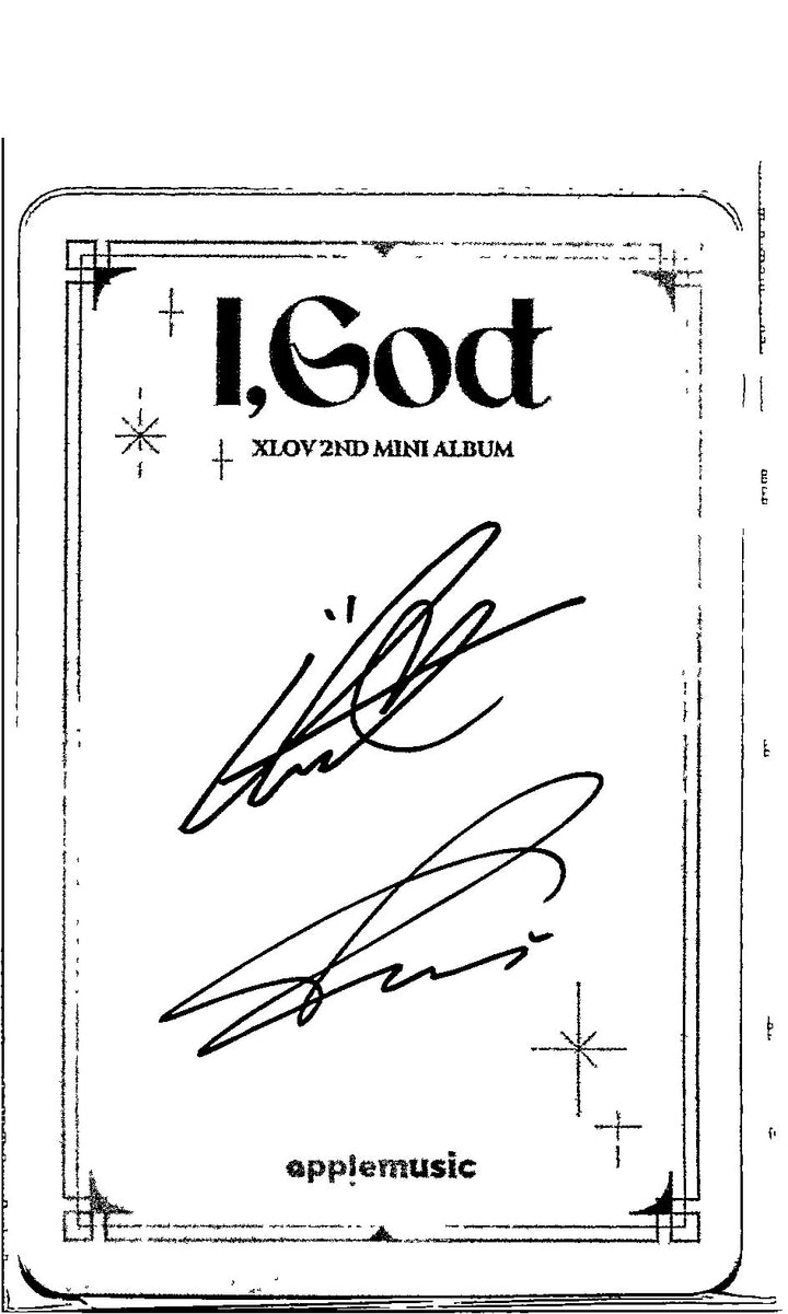 XLOV "I,God" - Apple Music Pre-Order Benefit Photocard [26.06.04]