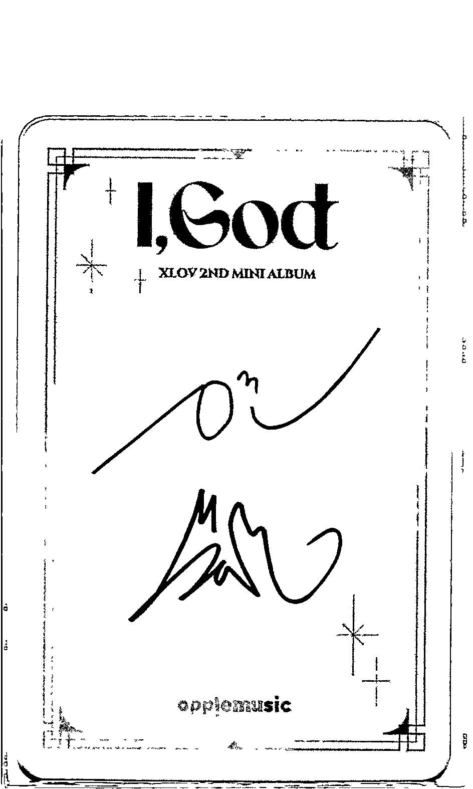 XLOV "I,God" - Apple Music Pre-Order Benefit Photocard [26.06.04]