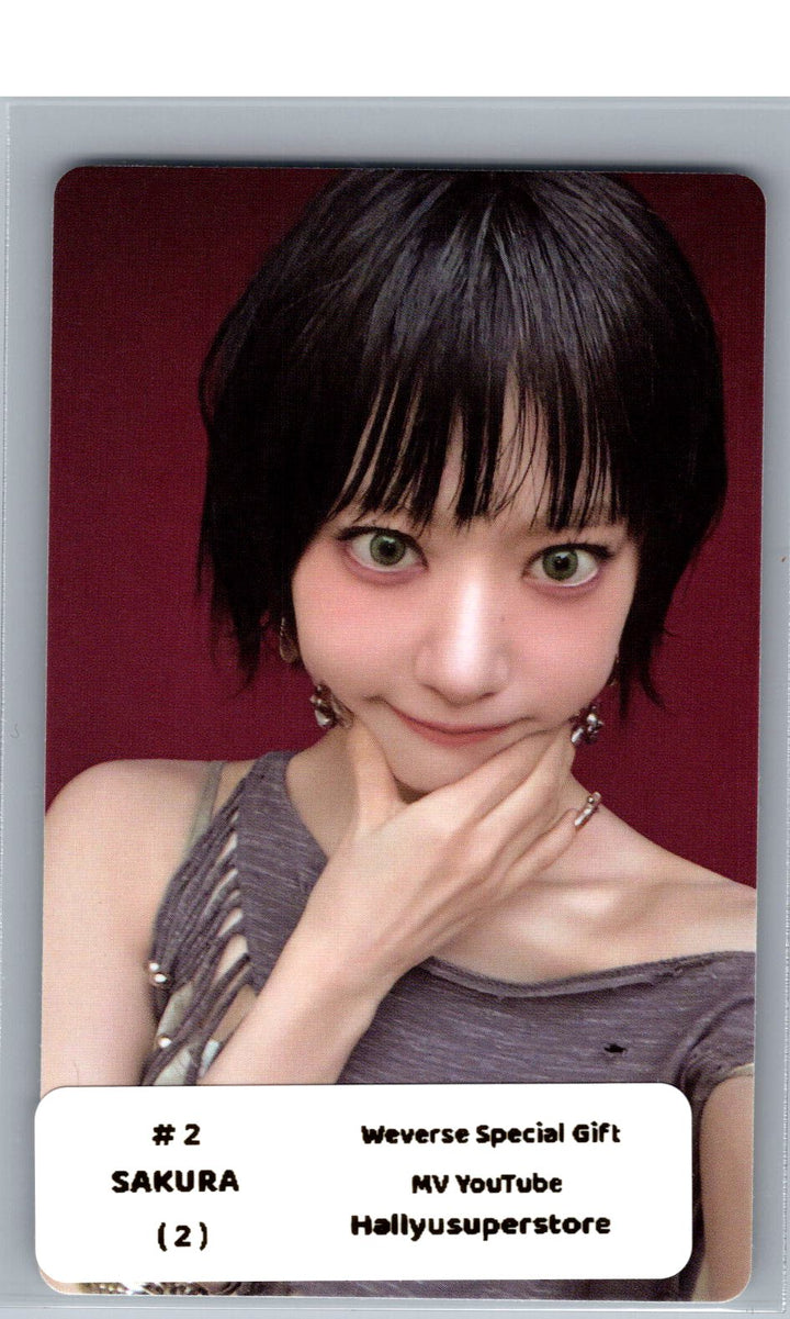 LE SSERAFIM "PUREFLOW" - Weverse Shop YouTube Event Photocard (COMPACT) [26.06.04]