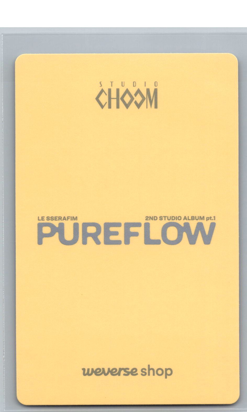 LE SSERAFIM "PUREFLOW" - Weverse Shop (Studio Choom) Event Photocard [26.06.08]