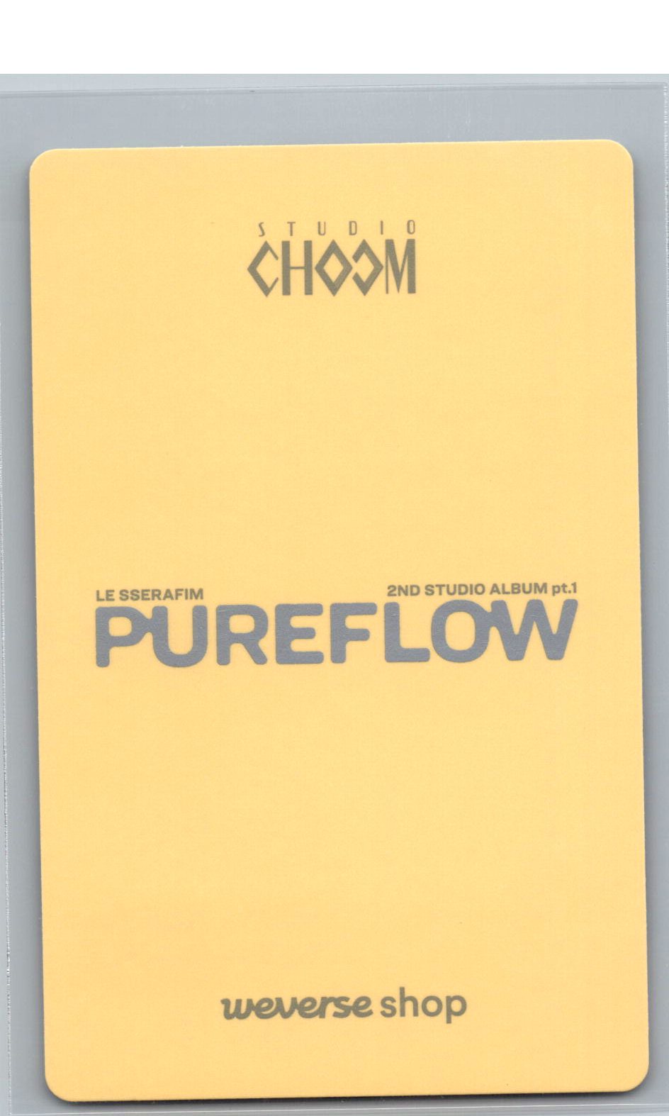 LE SSERAFIM "PUREFLOW" - Weverse Shop (Studio Choom) Event Photocard [26.06.08]