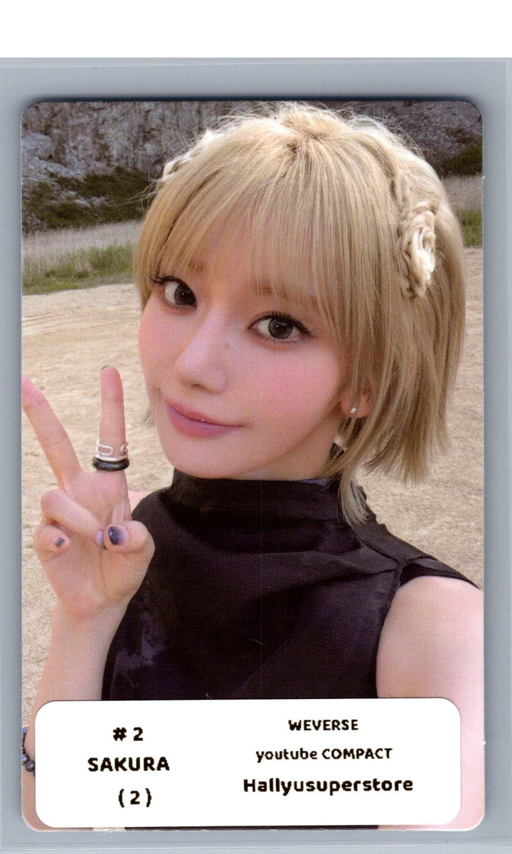 LE SSERAFIM "PUREFLOW" - Weverse Shop YouTube Event Photocard (COMPACT Ver.) [26.06.08]