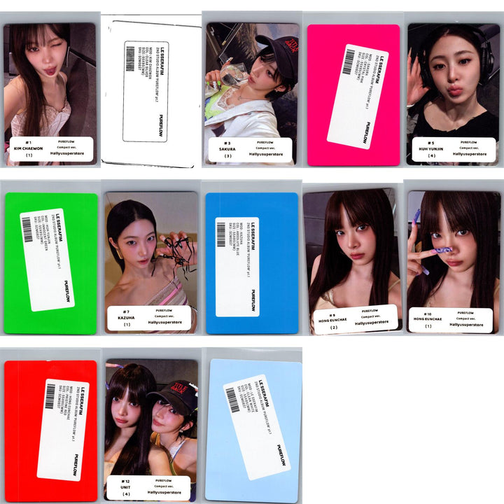LE SSERAFIM "PUREFLOW" - Official Photocard (COMPACT Ver.) [26.06.08]