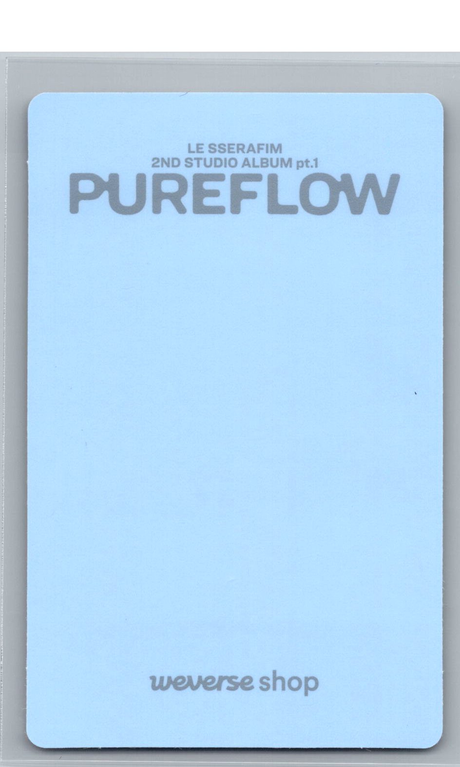 LE SSERAFIM "PUREFLOW" - Weverse Shop YouTube Event Photocard (COMPACT Ver.) [26.06.08]