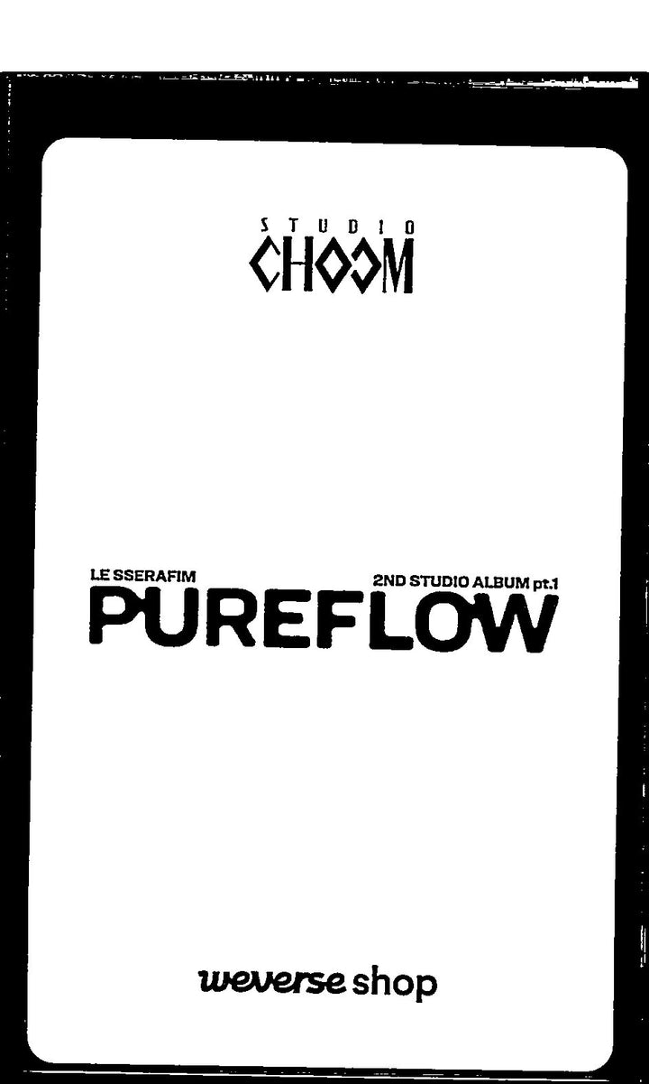 LE SSERAFIM "PUREFLOW" - Weverse Shop (Studio Choom) Event Photocard (COMPACT) [26.06.08]