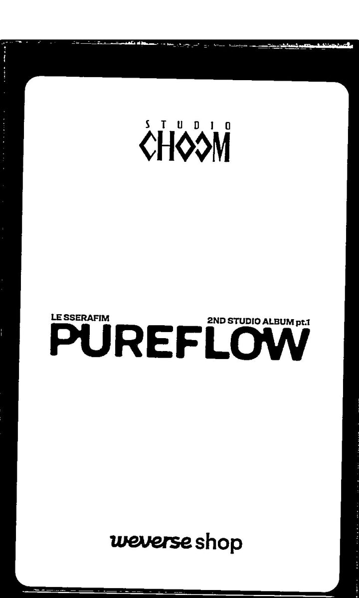 LE SSERAFIM "PUREFLOW" - Weverse Shop (Studio Choom) Event Photocard (COMPACT) [26.06.08]