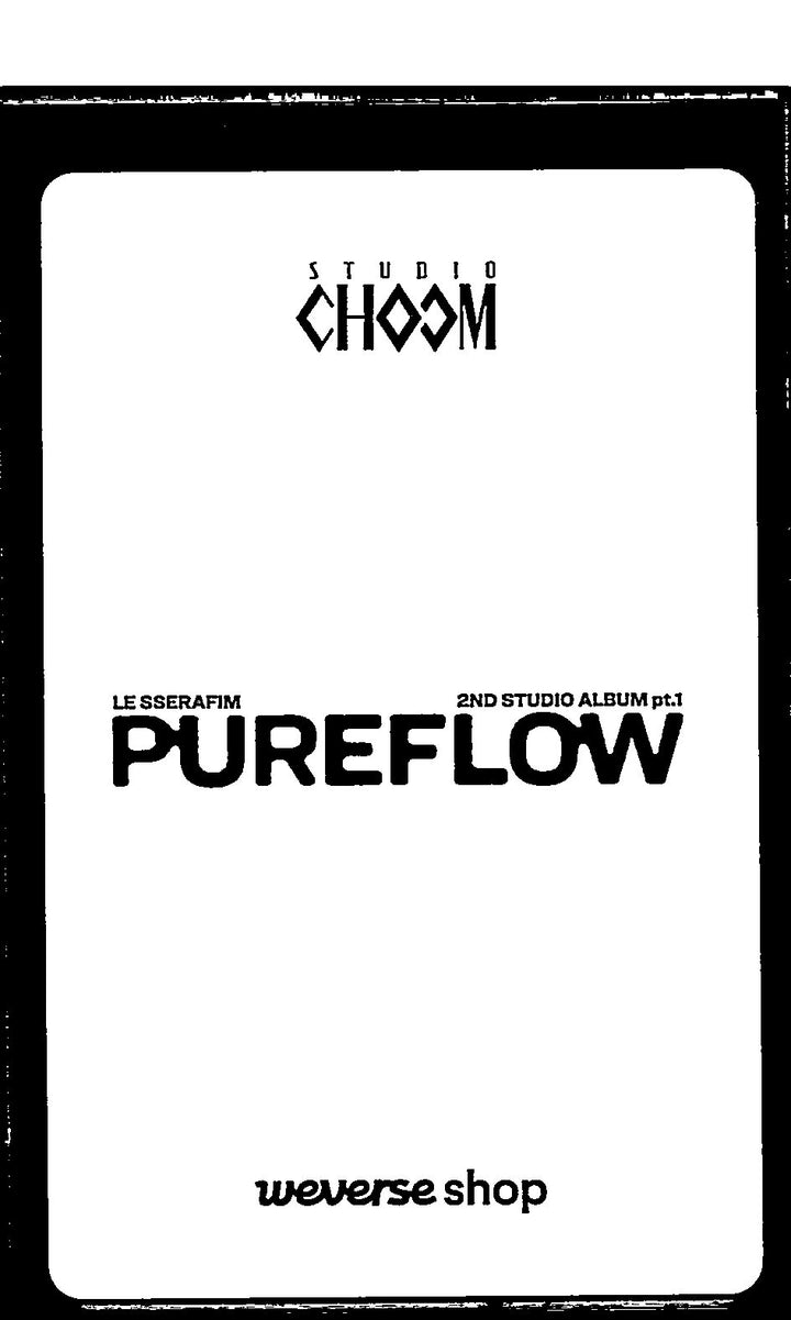 LE SSERAFIM "PUREFLOW" - Weverse Shop (Studio Choom) Event Photocard (COMPACT) [26.06.08]