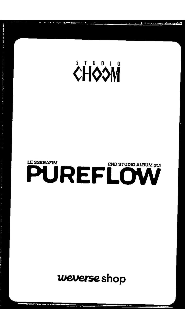 LE SSERAFIM "PUREFLOW" - Weverse Shop (Studio Choom) Event Photocard (COMPACT) [26.06.08]