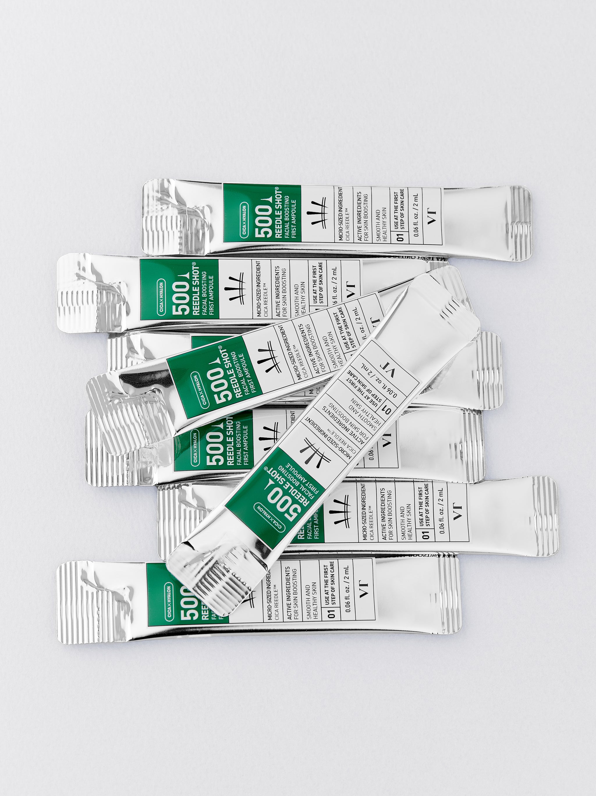 VT cosmetics- Reedle Shot 500 facial Boosting First Ampoule(8ea)