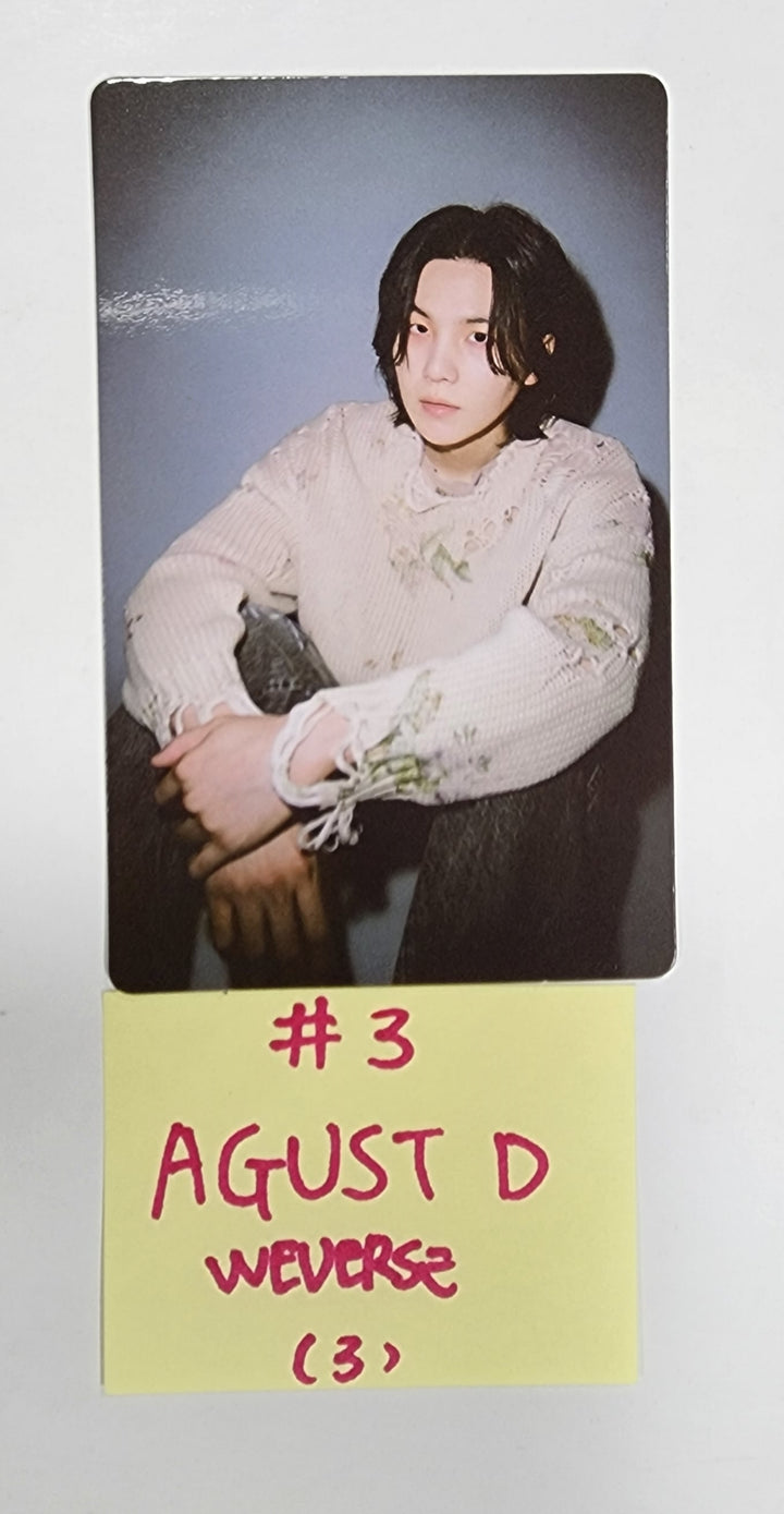 Agust D (Of BTS) "D-DAY" - Weverse Shop Pre-Order Benefit Hologram Photocard