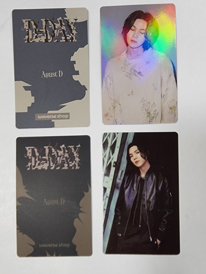 Agust D (Of BTS) "D-DAY" - Weverse Shop Pre-Order Benefit Hologram Photocard - HALLYUSUPERSTORE