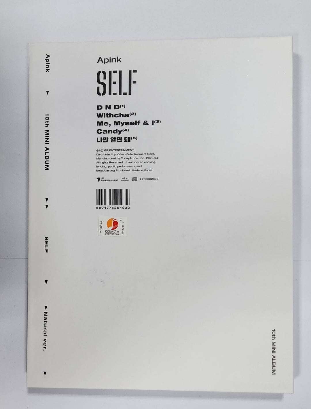 Apink "SELF" 10th Mini Album - Hand Autographed(Signed) Album