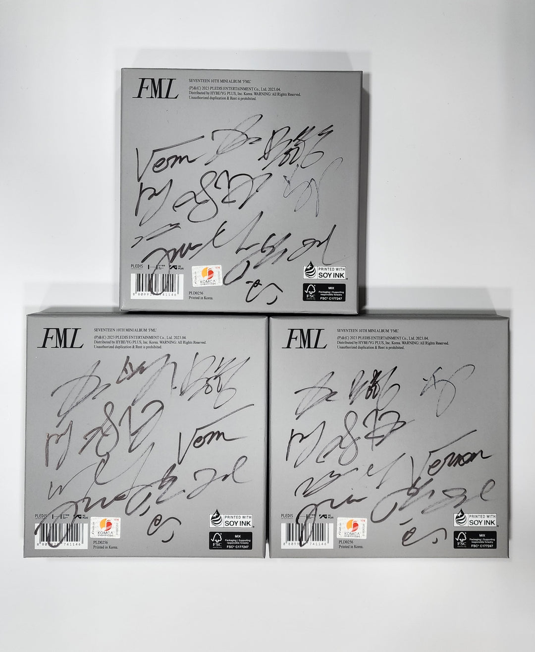 SEVENTEEN「FML」 - 直筆サイン入りプロモアルバム