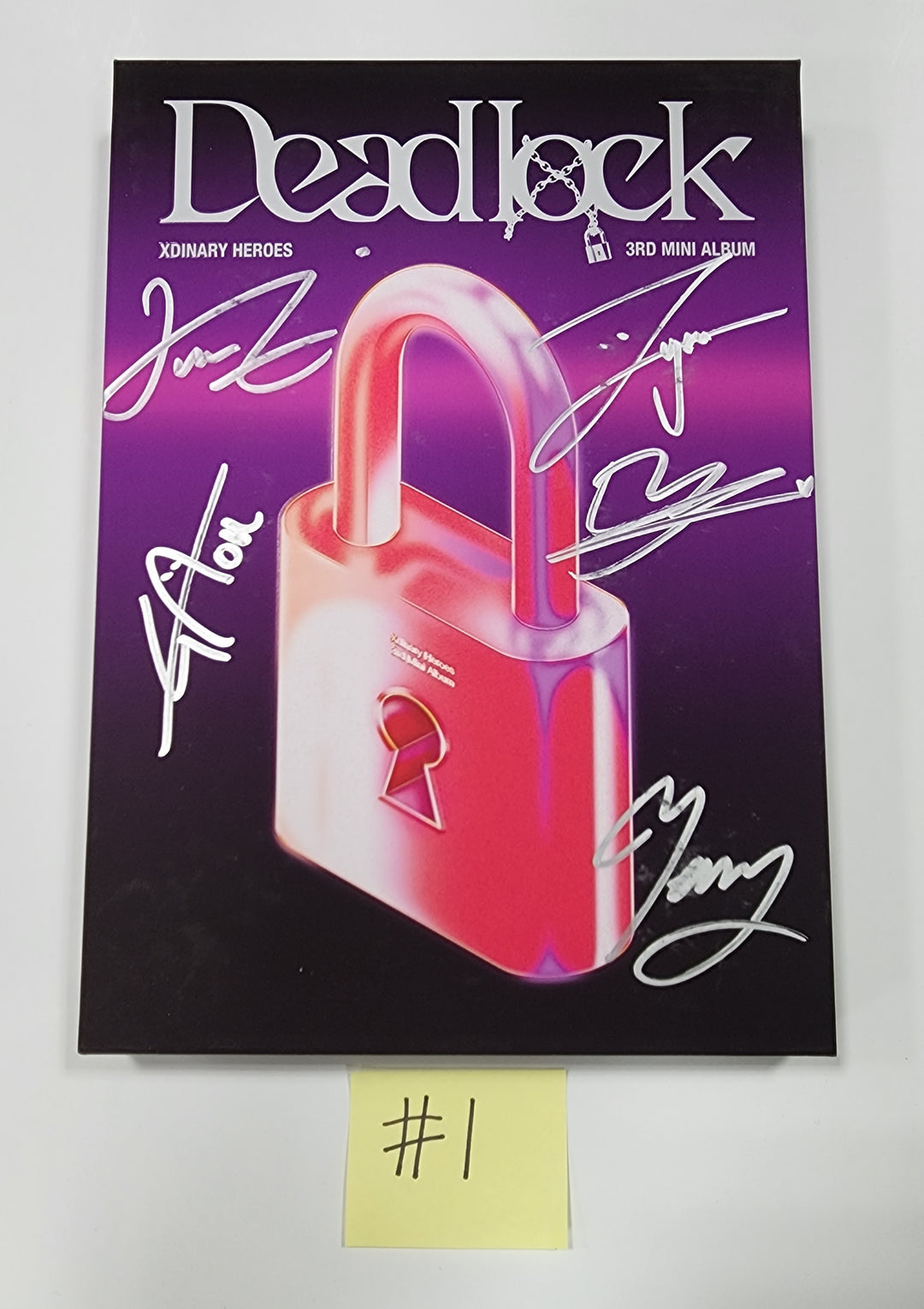 Xdinary Heroes "Deadlock" - Hand Autographed(Signed) Promo Album - HALLYUSUPERSTORE