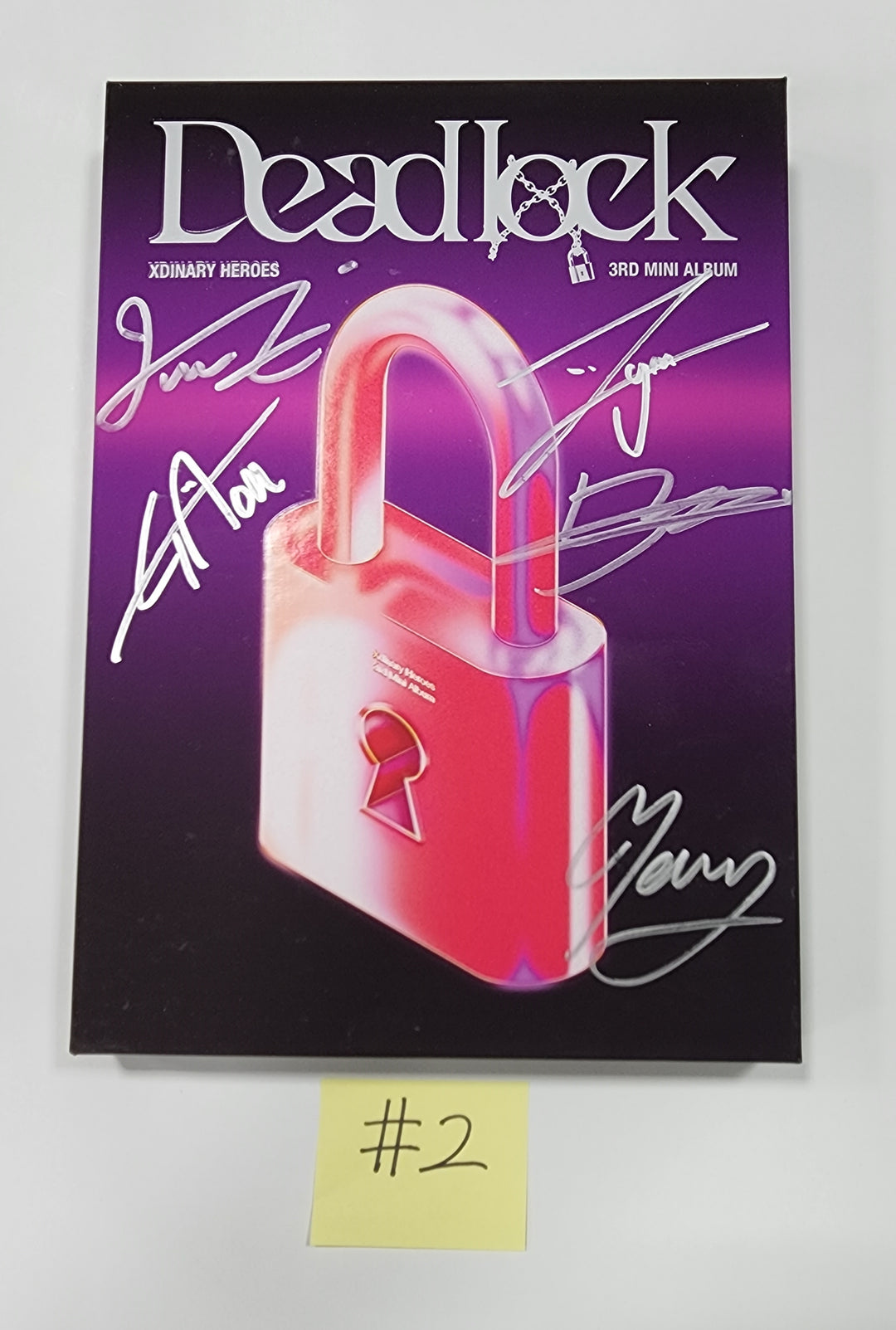 Xdinary Heroes "Deadlock" - Hand Autographed(Signed) Promo Album - HALLYUSUPERSTORE