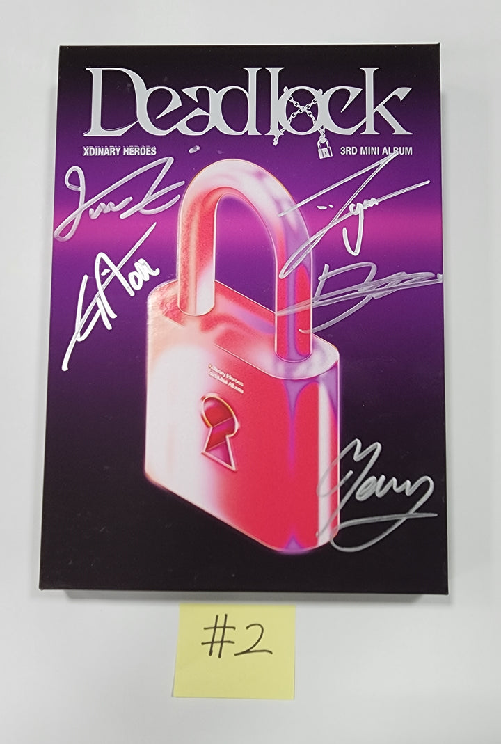 Xdinary Heroes "Deadlock" - Hand Autographed(Signed) Promo Album