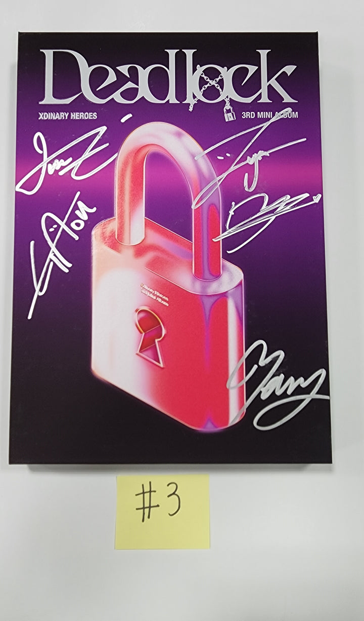 Xdinary Heroes "Deadlock" - Hand Autographed(Signed) Promo Album