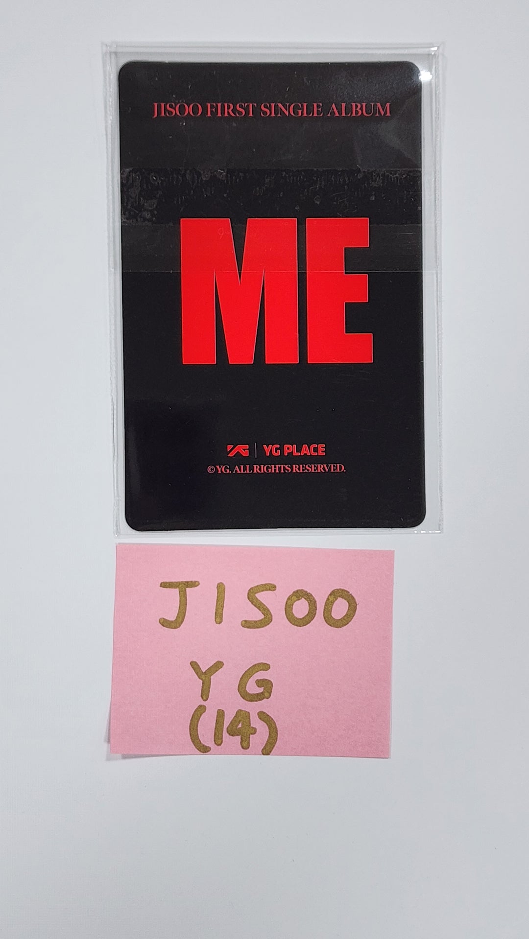 JISOO (Of Black Pink) "ME" YG TAG ALBUM (LP Ver.) - YG セレクト ファンサイン イベント フォトカード