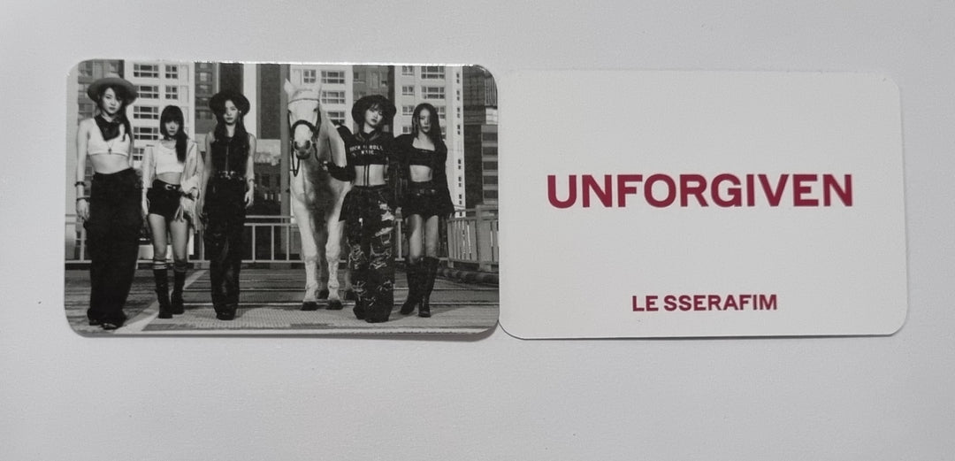 LE SSERAFIM "UNFORGIVEN" - Music Korea Pre-Order Benefit Photocard [Weverse Album Ver.]
